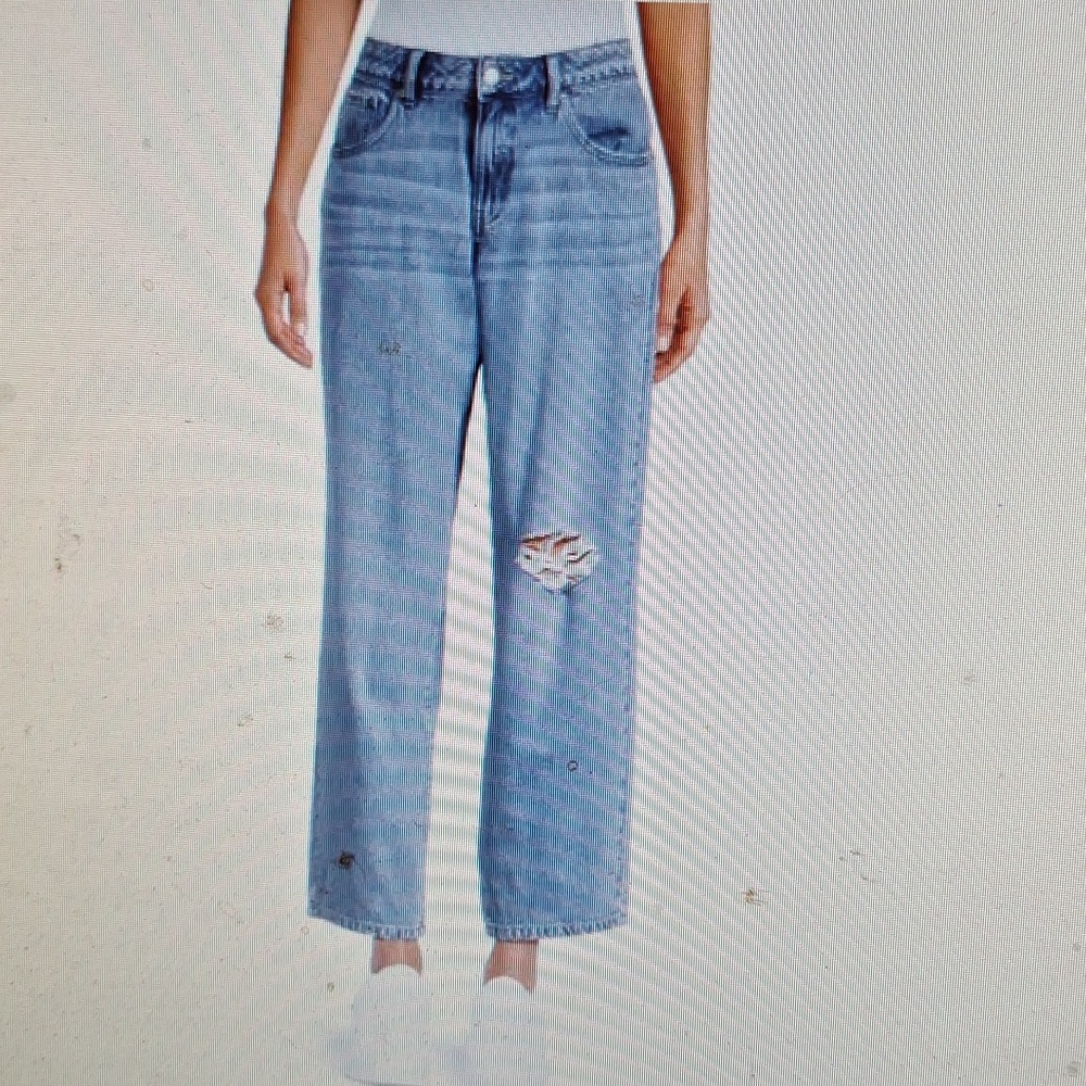Time and Tru Women's Blue Low Rise Straight Leg Jeans Ladies 6 WEEKENDS Preppy